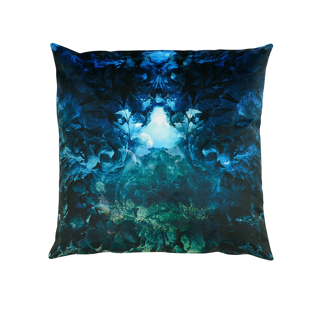 Coussin Rite du soleil noir 40x40