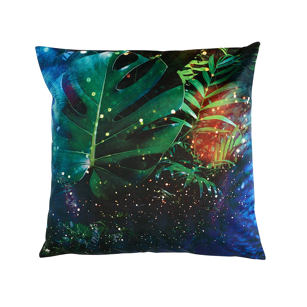 Coussin Tropic 2 bleu et vert