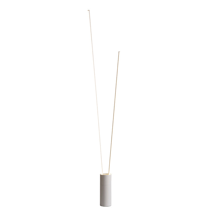 Lampadaire VERTICAL 2 tubes blanc H180cm Mantra 7345