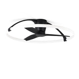 Plafonnier ventilateur Nepal noir Mantra 7531