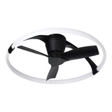 Plafonnier ventilateur Nepal mini noir Mantra 7802