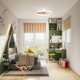 Plafonnier Nepal mini blanc/bois Mantra 7803