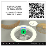 Plafonnier ventilateur Kilimanjaro Mantra 7811