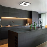 Plafonnier COIN GM carré noir Mantra 7917