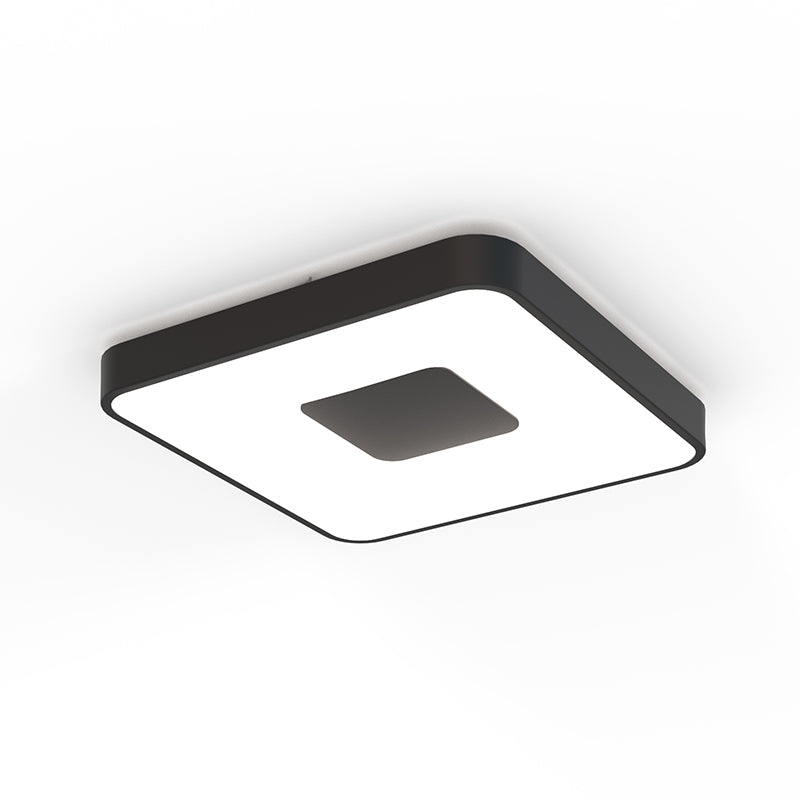 Plafonnier COIN MM carré noir Mantra 7920