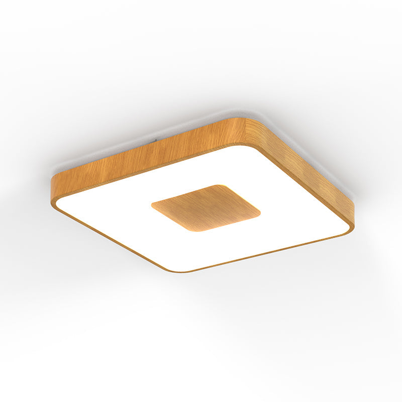 Plafonnier COIN MM carré aspect bois  Mantra 7921