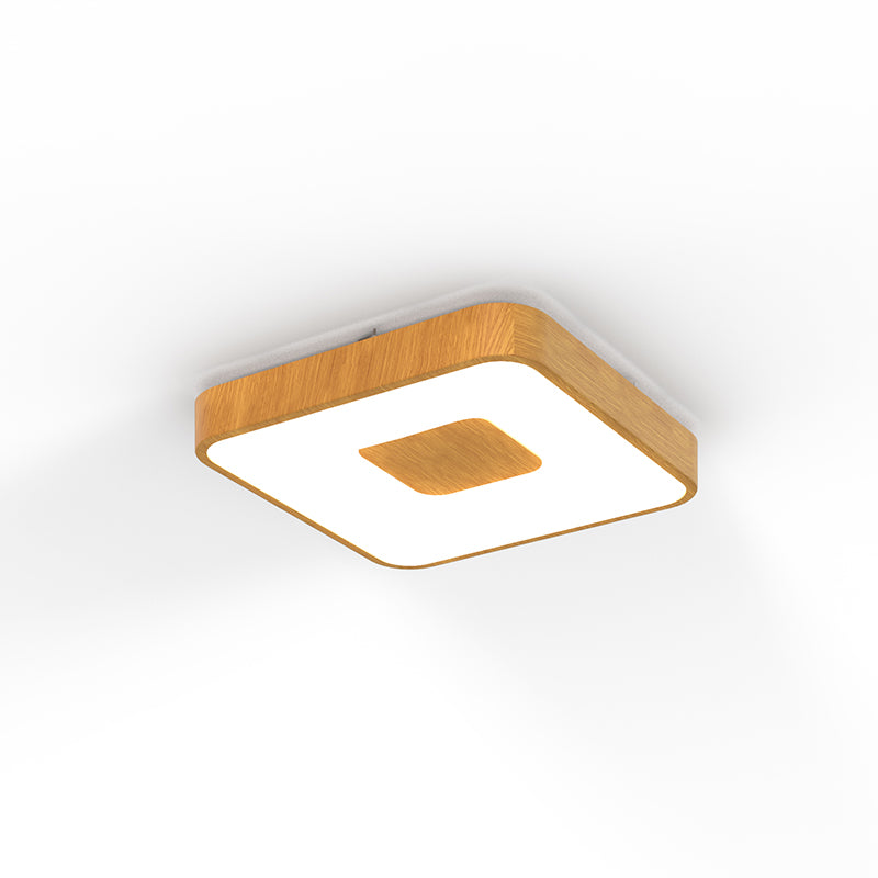 Plafonnier COIN PM Carré aspect bois Mantra 7924