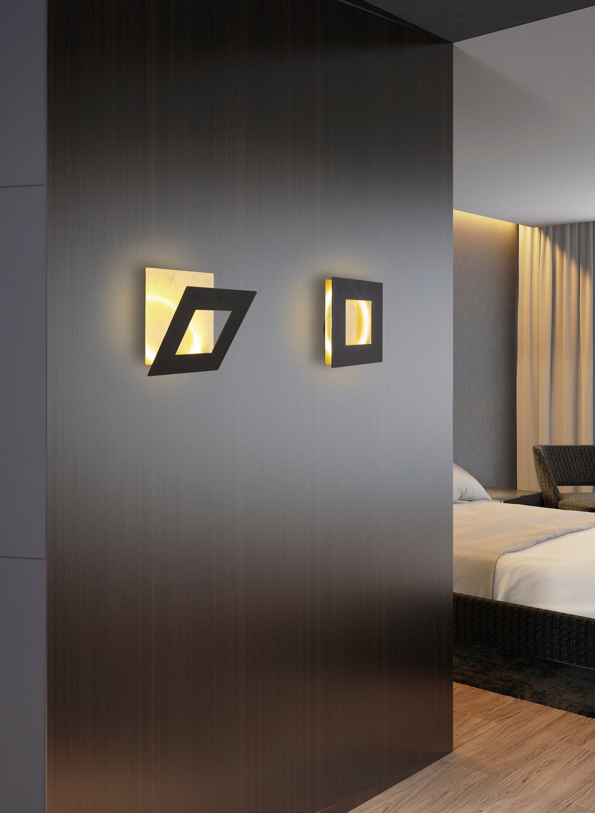 Applique Dalia Dorée/Noire Moyen Modèle Mantra 8116