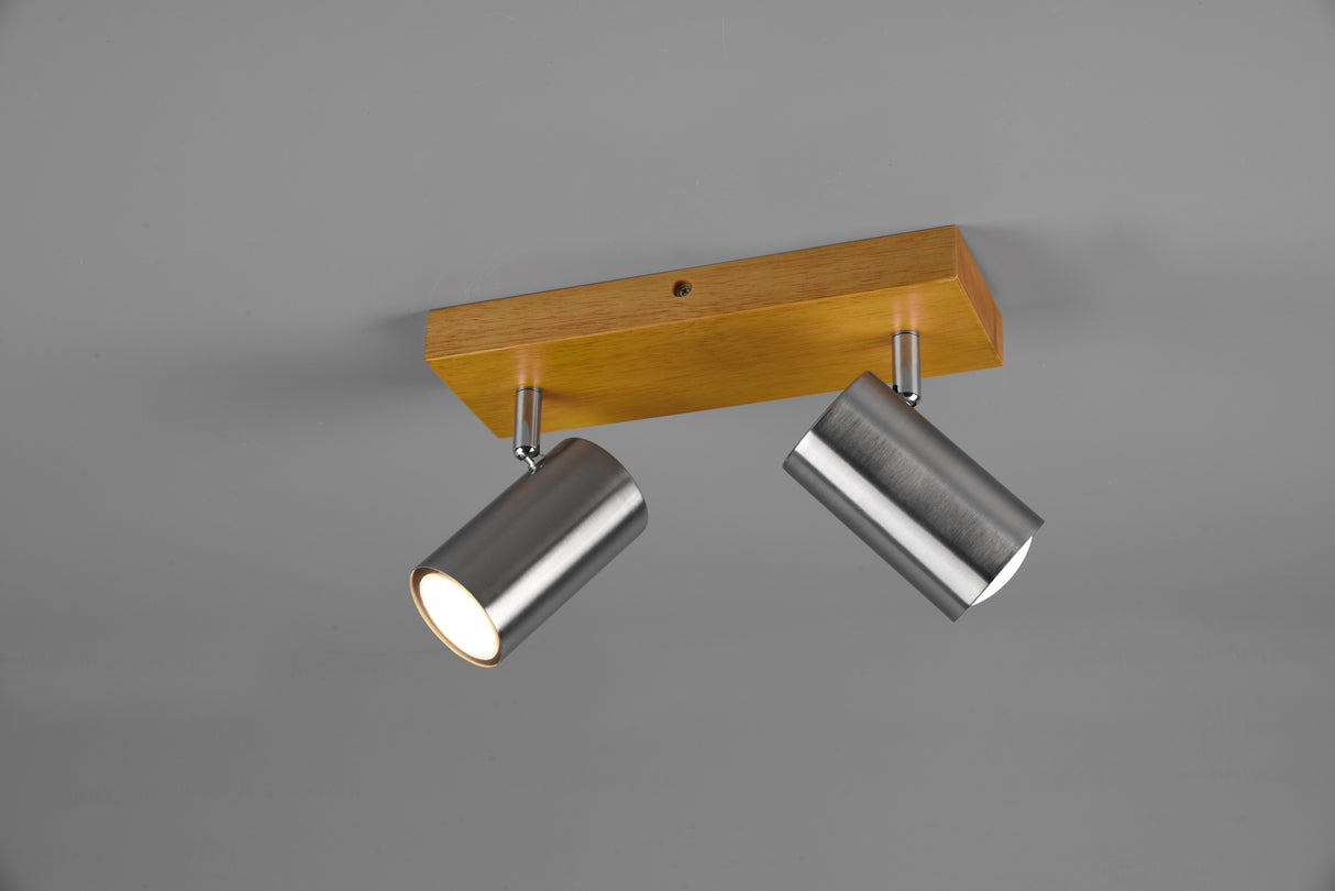Réglette Marley nickel/bois 2L 812400207