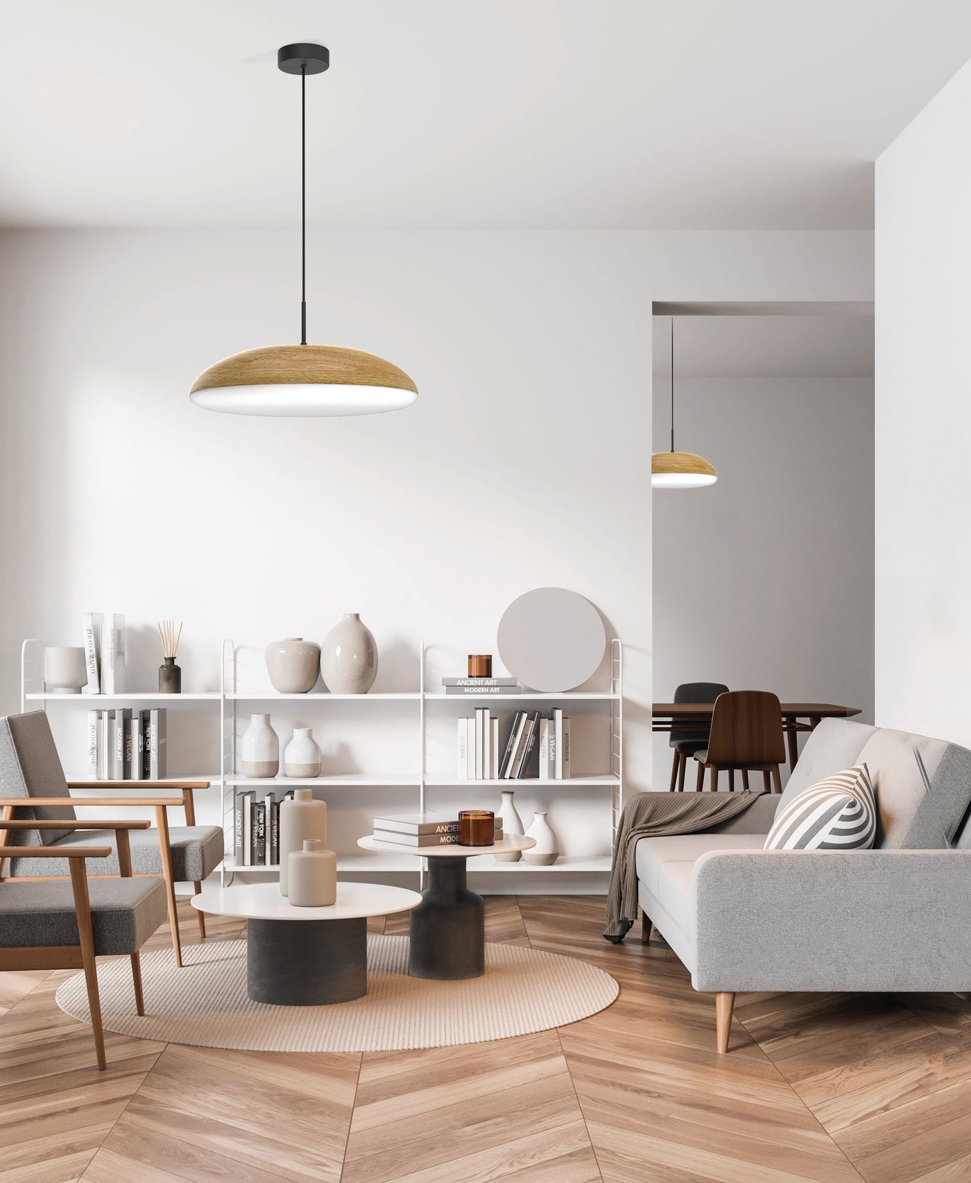 Suspension Kazz gm aspect bois E27 Mantra 8142