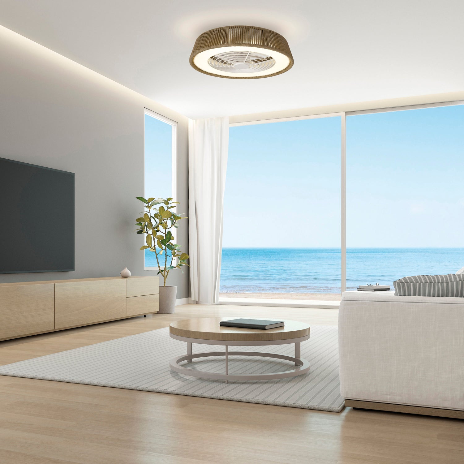 Plafonnier ventilateur Polinesia Nautica Mantra 8227