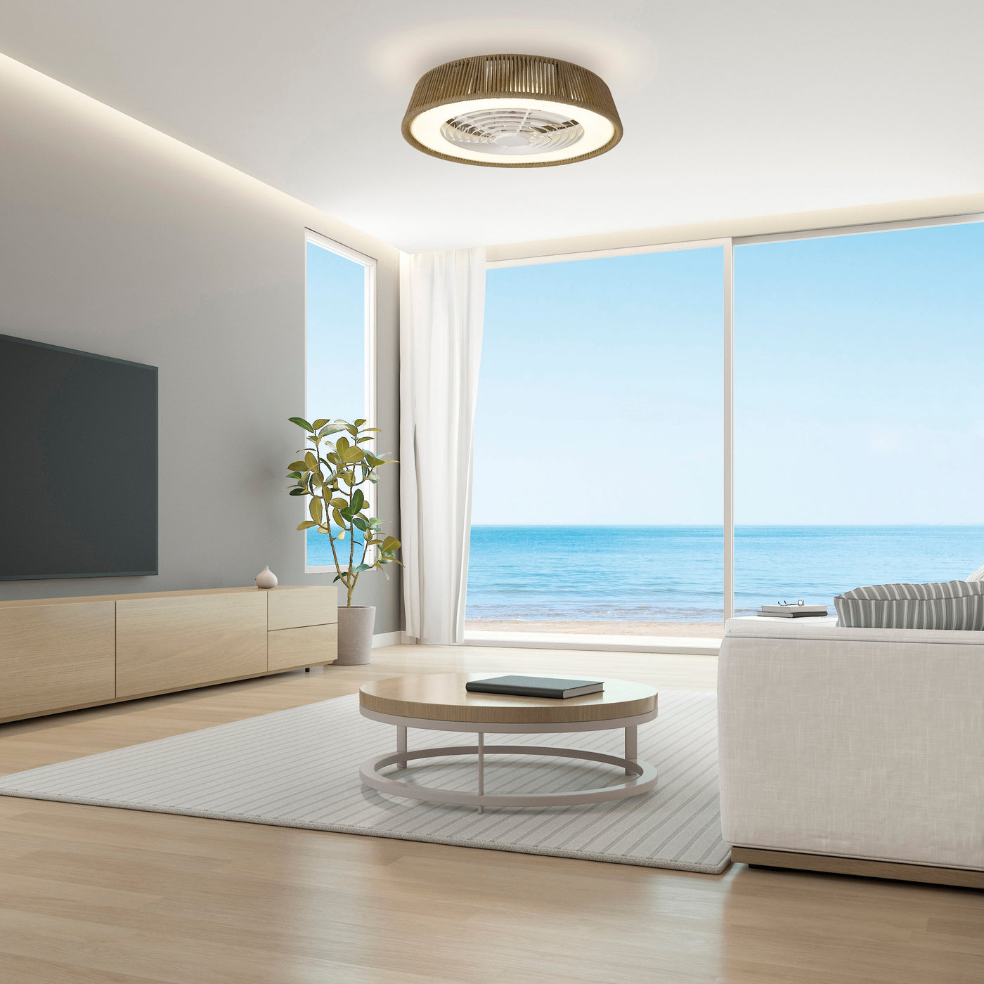 Plafonnier ventilateur Polinesia Nautica Mantra 8227