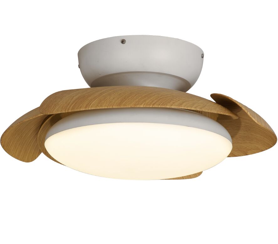 Plafonnier ventilateur Aloha aspect bois Mantra 8234