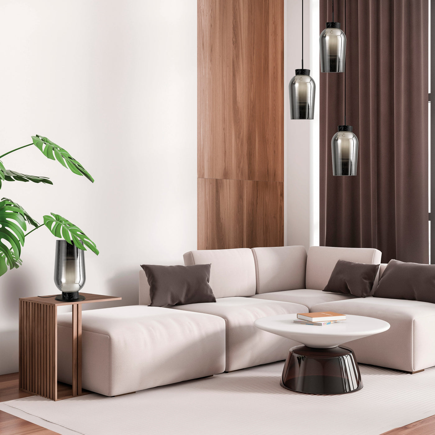 Suspension cascade Nora noire Mantra 8284