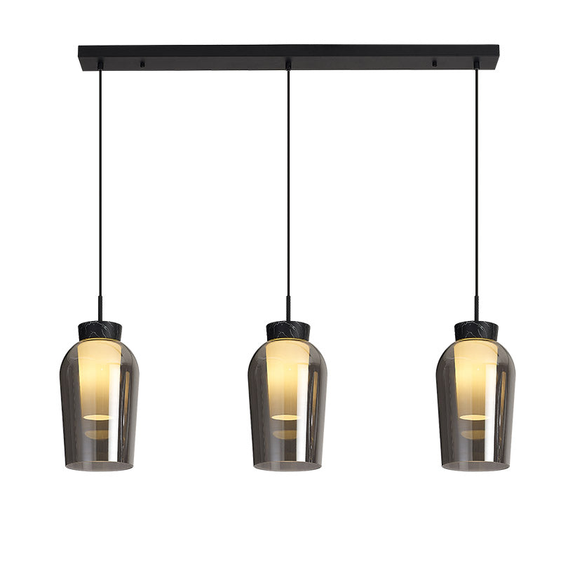 Suspension Nora noir 3 lumières Mantra 8285