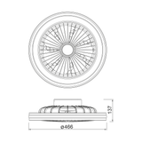 Plafonnier ventilateur Gamer blanc gm Mantra 7861 DISPONIBLE MARS