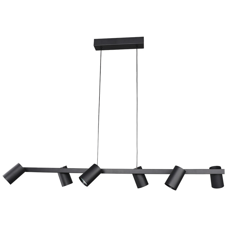 Suspension SAL noire 6 lumières GU10 Mantra 8298