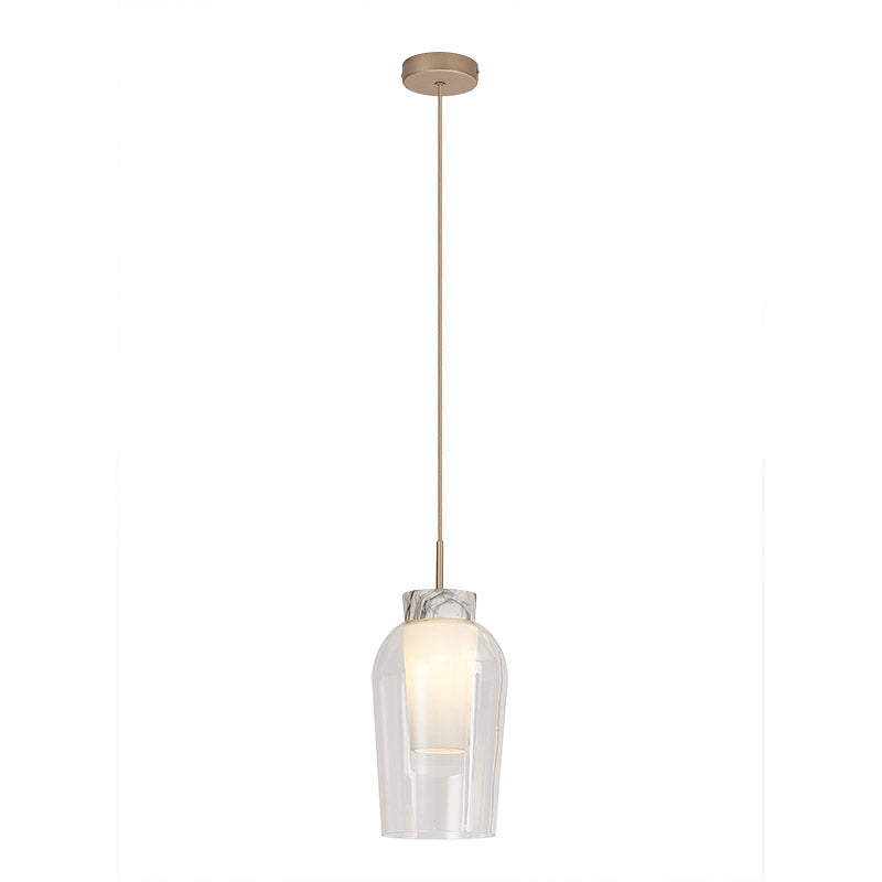 Suspension Nora doré1 lumière Mantra 8398