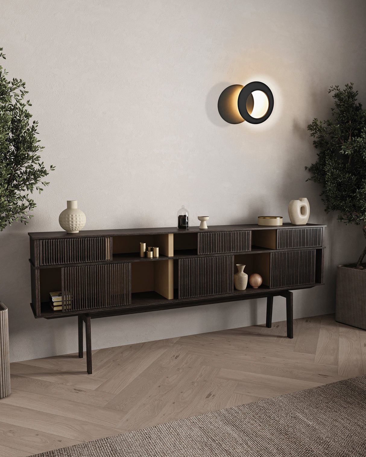 Applique TORONTO noire D26cm Mantra 8464