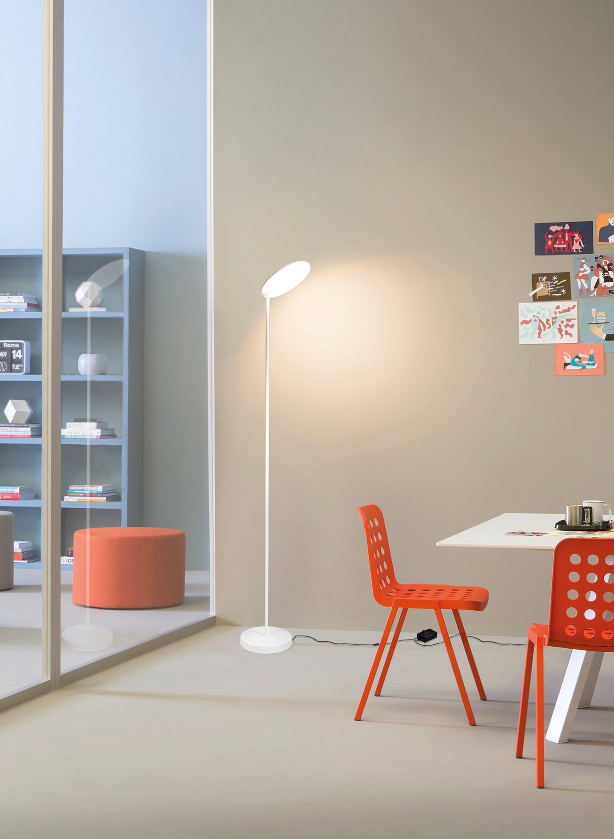 Lampadaire NASSAU blanc HT182 cm Mantra 8510