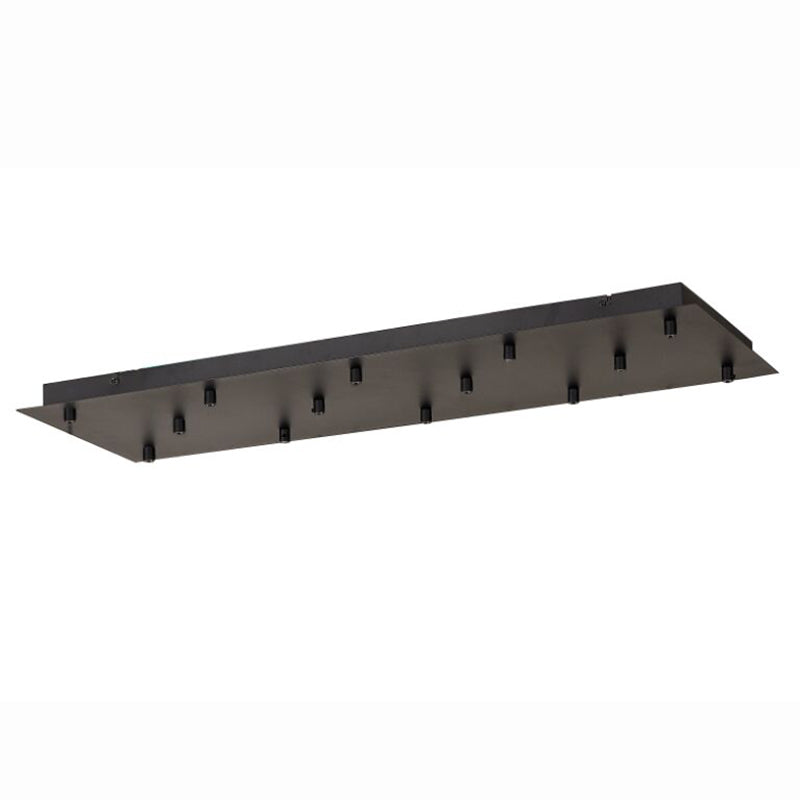 Plateau rectangulaire noir 14 lumières pour série TONIC Mantra 8544