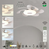 Plafonnier ventilateur FLOWER blanc Mantra 8703