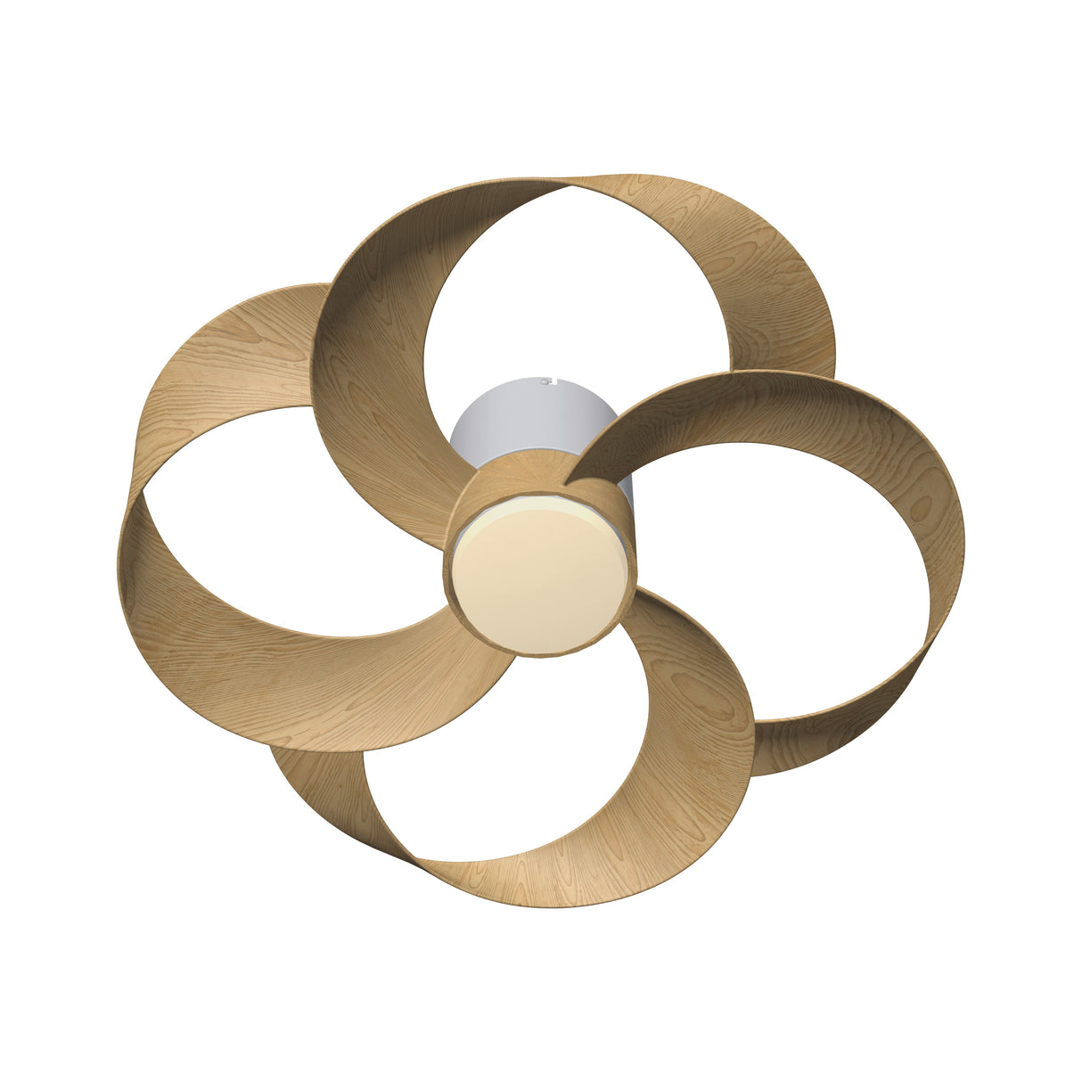 Plafonnier ventilateur Rose bois Mantra 8707