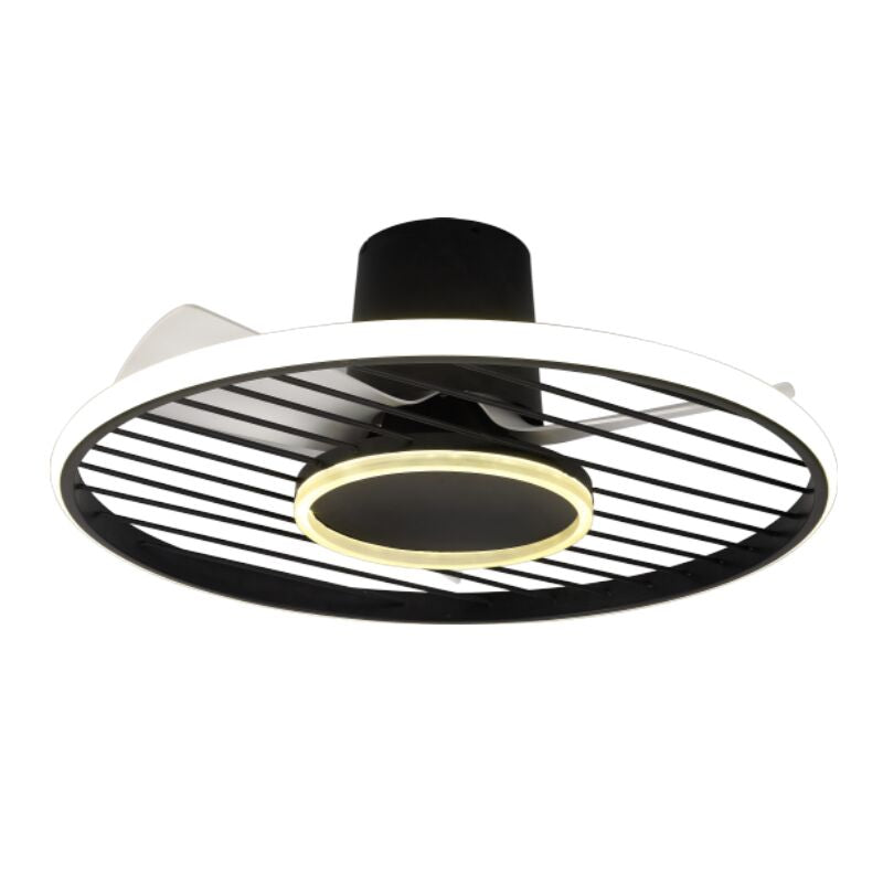 Plafonnier ventilateur Soho noir Mantra 8721