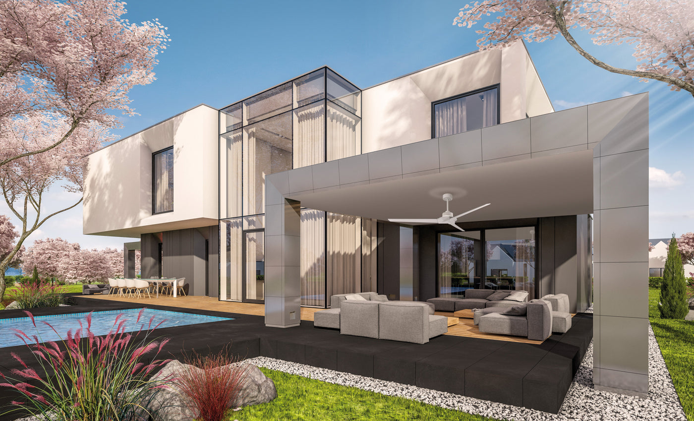 Plafonnier ventilateur Brisa blanc Mantra 8724