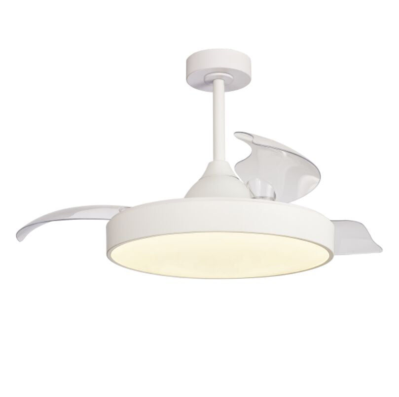 Plafonnier ventilateur Alaska blanc gm Mantra 8752