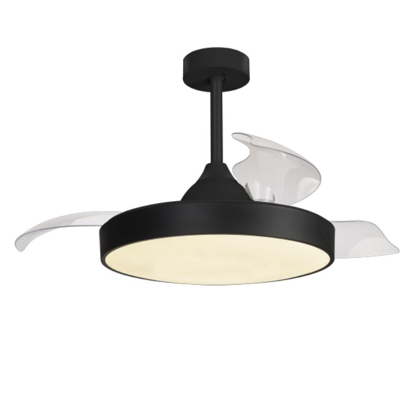 Plafonnier ventilateur Alaska noir Mantra 8754