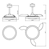 Plafonnier ventilateur SIBERIA  Mantra 8761 CHEZ VOUS EN 72H