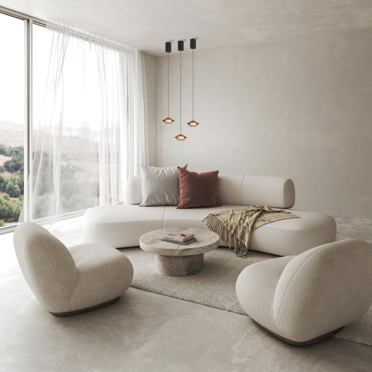 Suspension monte et baisse PICCOLA blanche D13 Mantra 9030