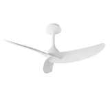 Plafonnier ventilateur IPANEMA noir et aspect bois Mantra 9040