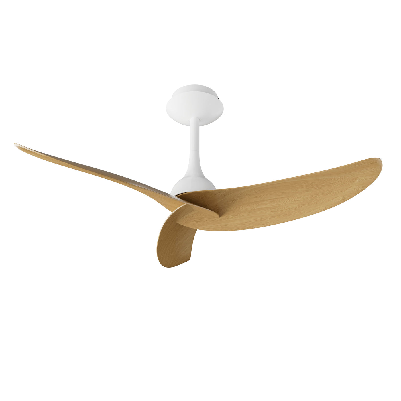 Plafonnier ventilateur IPANEMA noir et aspect bois Mantra 9042