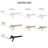 Plafonnier ventilateur GROENLAND aspect bois Mantra 9067