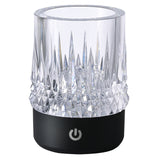 Lampe rechargeable "verre apéro" LAX noire Mantra 9082