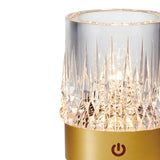 Lampe rechargeable "verre apéro" LAX dorée Mantra 9083