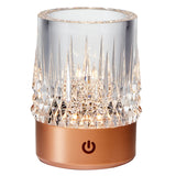 Lampe rechargeable "verre apéro" LAX dorée rosé Mantra 9085