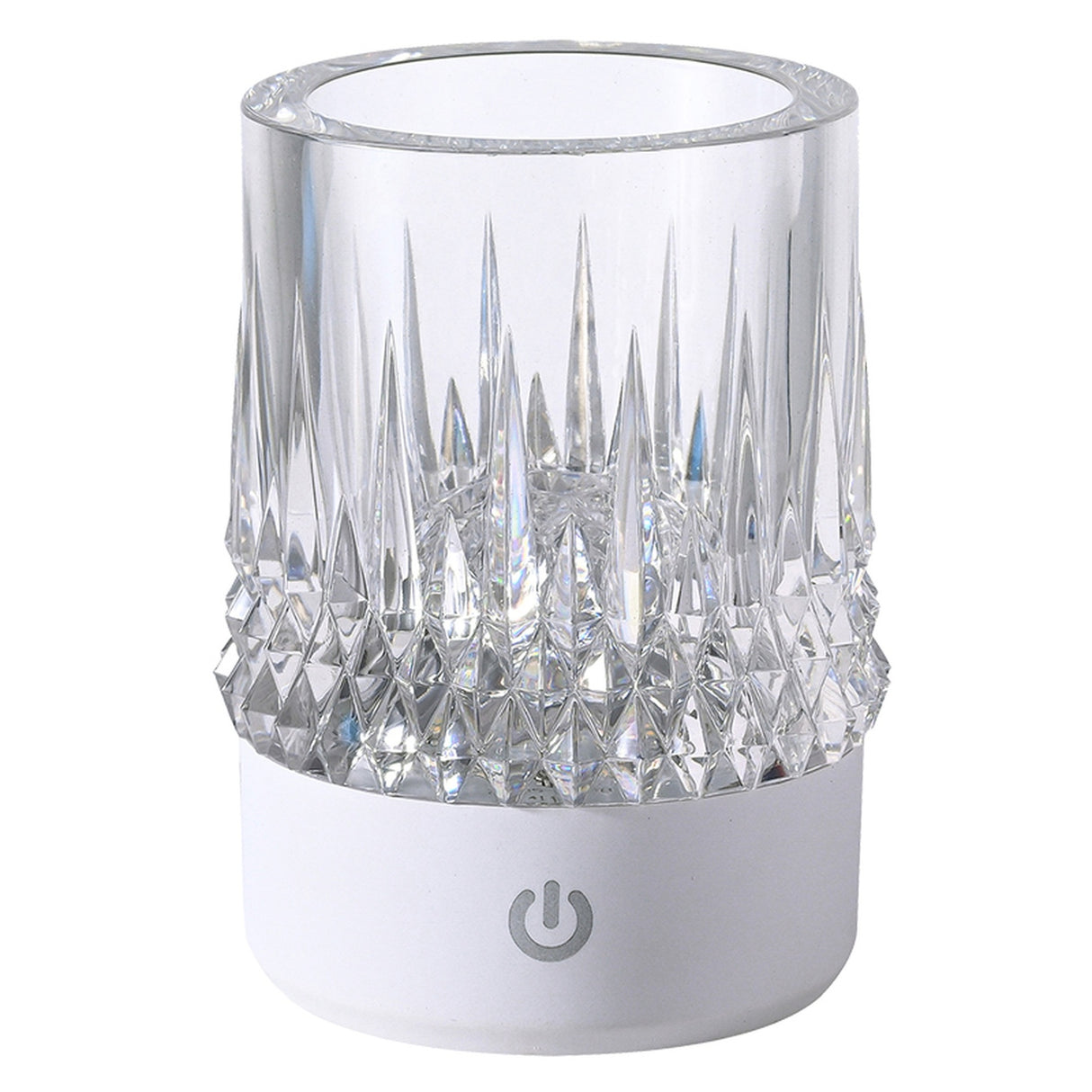 Lampe rechargeable "verre apéro" LAX blanche Mantra 9086