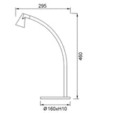 Lampe à poser AFRICA noir HT46cm led 6 watts Mantra 9415