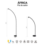 Lampadaire AFRICA noir PM led 5 watts Mantra 9417