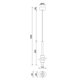 Suspension BETTY blanche led 7 watts Mantra 9425