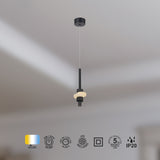 Suspension BETTY noire led 7 watts Mantra 9426