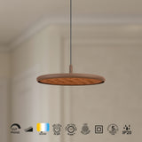 Suspension ACUSTIC doré mat/marron led 20 watts Mantra 9441