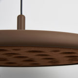 Suspension ACUSTIC doré mat/marron led 20 watts Mantra 9441