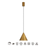 Suspension CONO antique 1 lumière 18cm 10 watts dimmable Mantra 9449