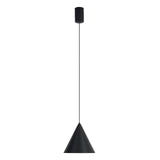 Suspension CONO noire 1 lumière 18 cm 10 watts dimmable Mantra 9451
