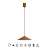 Suspension CONO antique 1 lumière 30cm 10 watts dimmable mantra 9455