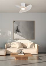Plafonnier ventilateur ONA blanc Mantra 9469